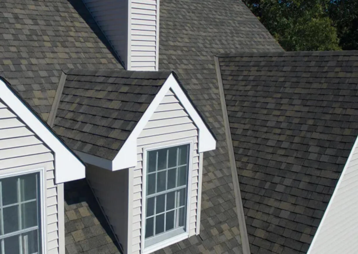 Architectural asphalt shingle roof with dormers in Washington DC